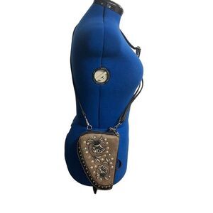 ‎Studded Holster Brown 6X3X7 Crossbody